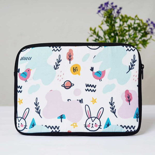 Bunny Printed Laptop Sleeve/Cover 11 inch