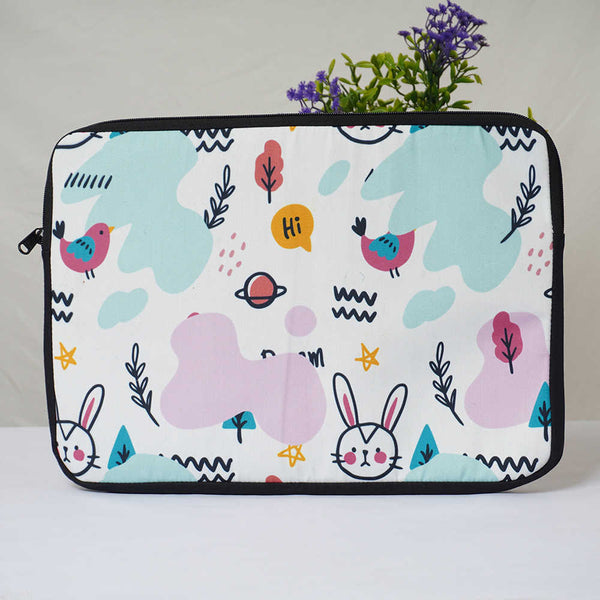 Bunny Printed Laptop Sleeve/Cover 14 inch
