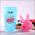 Personalised Bunny up glass sipper
