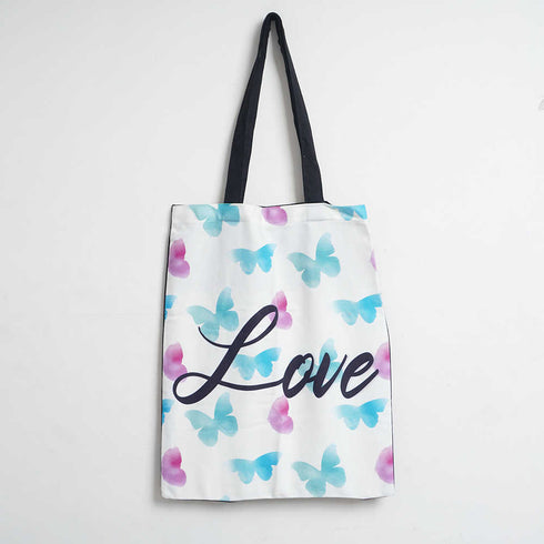 Butterflies Printed Tote Bag