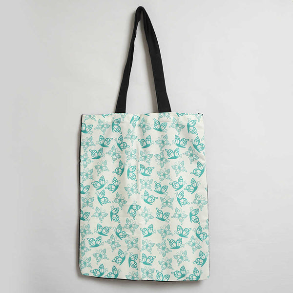 Butterfly Printed Tote Bag