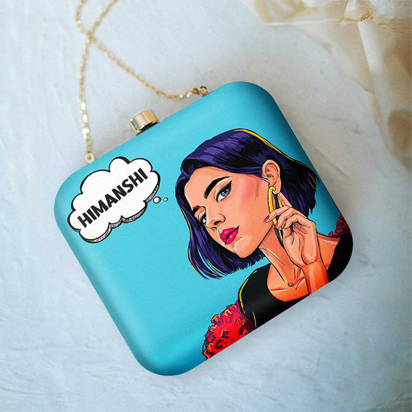 Designers Customized Clutch with Name - Uncommongifts.in