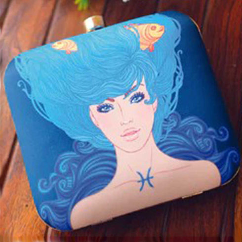 Pisces Sun Sign Customized Clutch with Name - Uncommongifts.in