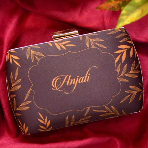 Portrait of Indian women Printed Customized Clutch - Uncommongifts.in