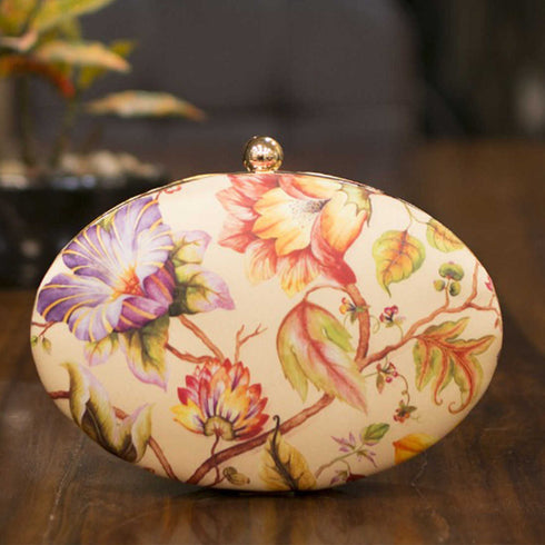 The Floral Customized Touch Clutch - Uncommongifts.in