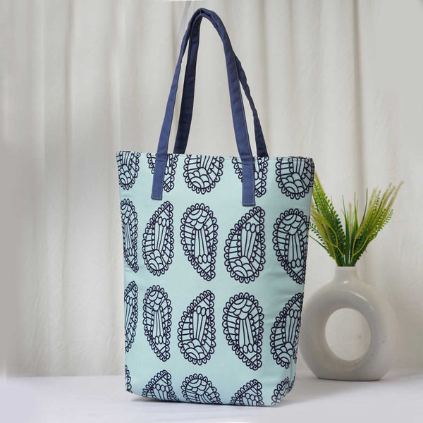 Canvas Printed Oversized Shopper Tote Bag - Uncommongifts.in