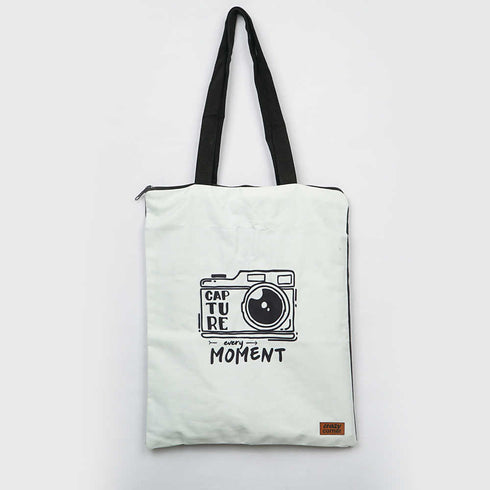 Capture The Moment Printed Tote Bag