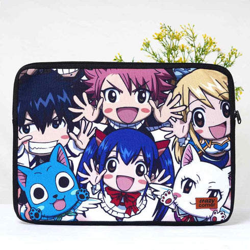 Cartoon Faces Printed Laptop Sleeve/Cover 15 inch