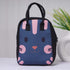 Cat Printed Canvas Lunch Bag - Uncommongifts.in