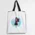 Cheerful Girl Printed Tote Bag