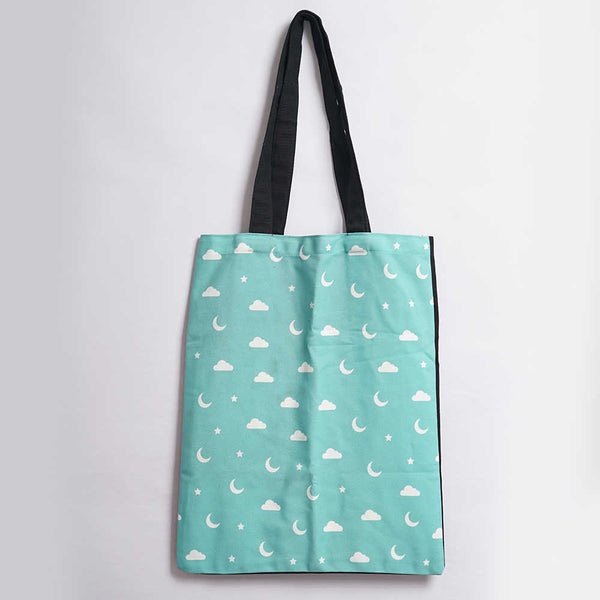 Cloud, Moon & Star Printed Tote Bag