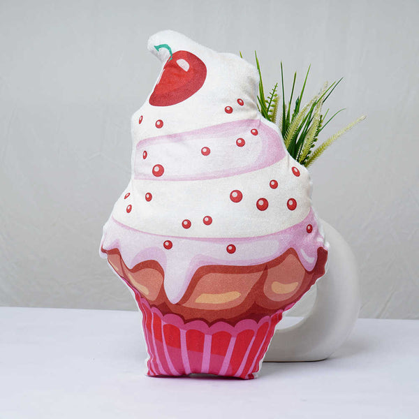 Crazy Corner Cupcake Shape Velvet Plush Pillow