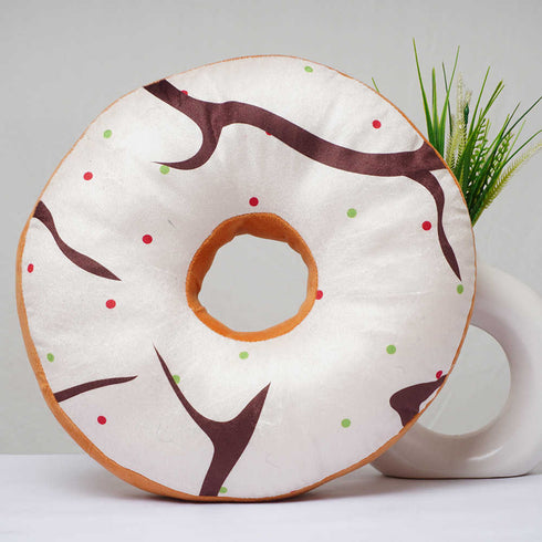 Crazy Corner Donut Shape Velvet Plush Pillow