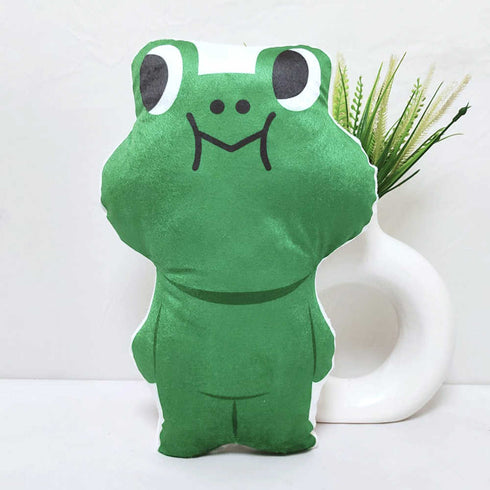 Crazy Corner Frog Shape Velvet Plush Pillow