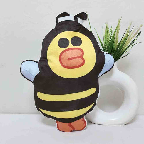Crazy Corner Honey Bea Shape Velvet Plush Pillow
