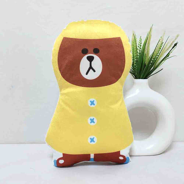 Crazy Corner Teddy Shape Velvet Plush Pillow