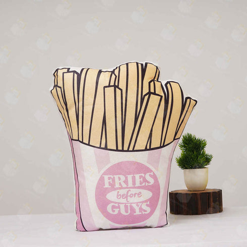Crazy Corner Fries Shape Velvet Plush Pillow