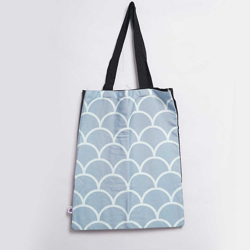Curve Design Printed Tote Bag