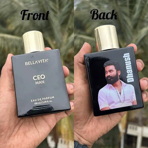 Customised Photo Perfume & Rudraksh Rakhi Combo