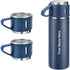 Customize Vacuum Flask Set Water Bottle - Navy Blue - Uncommongifts.in