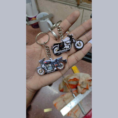 Customized Bike Shape Keychain
