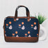 Black Printed Canvas and PU Laptop Bag Fit 15.6 Inch Laptop