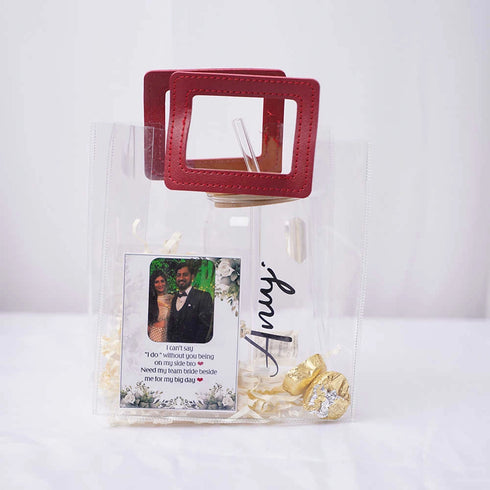 Customized Glass Tumbler Gift Hamper for Bridesmaids