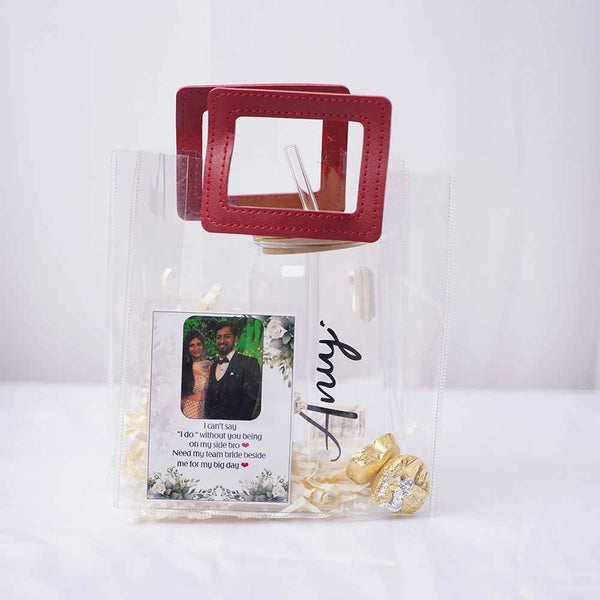 Customized Glass Tumbler Gift Hamper for Bridesmaids