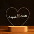 Customized Heart Shape Night Lamp for Couples