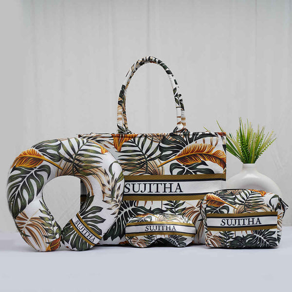 Customized Leaf's Printed Combo Gift Set