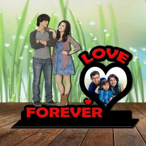 Customized Love Forever Photo Table Top Cutout