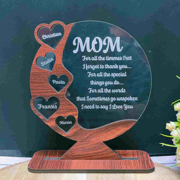 Customized Mother's Day Table Top for Mom