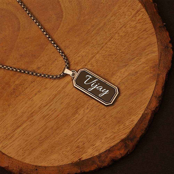 Customized Name Pendant For Men's