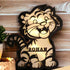Customized Wooden Tiger LED Table Lamp