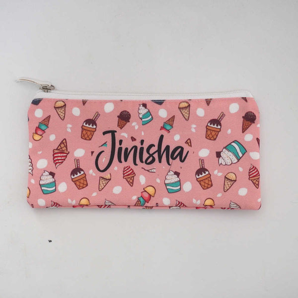 Ice Cream Printed Kids Personalised Pouch