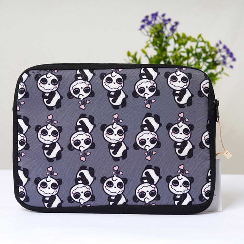 Cute Panda Printed Laptop Sleeve/Cover 11 inch
