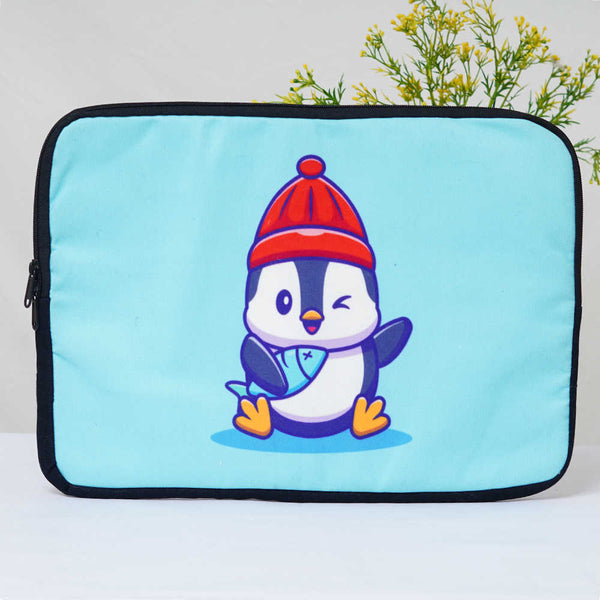 Cute Penguin Printed Laptop Sleeve/Cover 15 inch