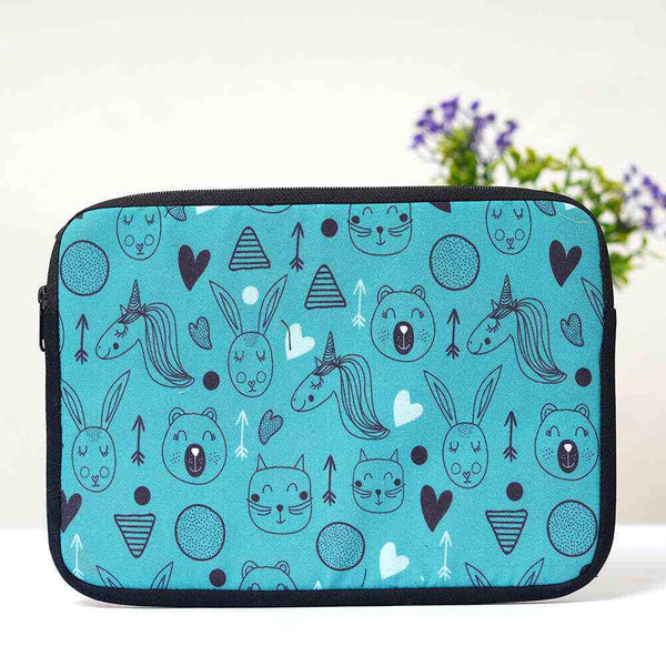 Cute Unicorn & Bunny Printed Laptop Sleeve/Cover 11 inch