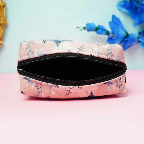 Personalized Floral Printed Box Pouch