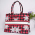 Customized Christmas Snowflake Theme Box Tote Bag