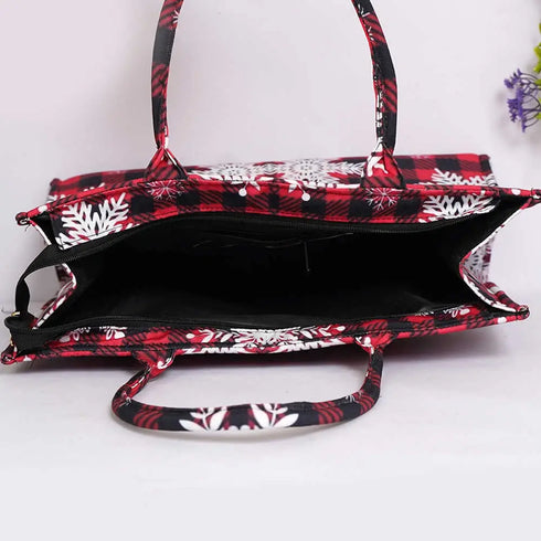 Customized Christmas Snowflake Theme Box Tote Bag