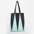 Green & Black Printed Tote Bag