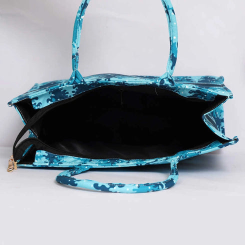 Customized Christmas Tree Printed Box Tote Bag