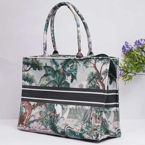 Personalised Animal Printed Box Tote Bag