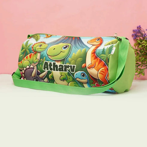 Personalized Animal Printed Sling Duffle Bag for Kids
