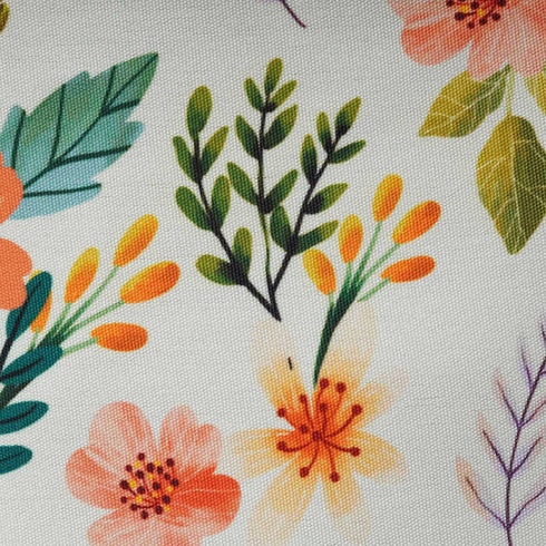 Personalised Floral Printed Structured Tote Bag