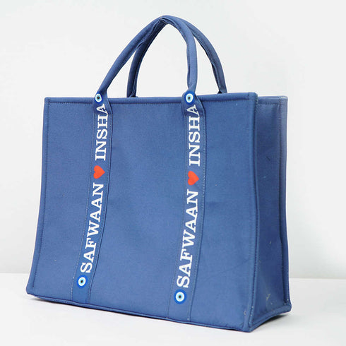 Personalised Blue Woody Handbag Tote Bag
