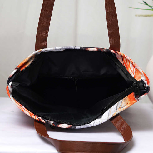 Personalised Leopard Printed Structured Tote Bag