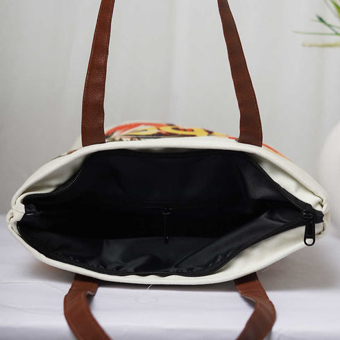 Beach Vibes Personalised Printed Structured Tote Bag