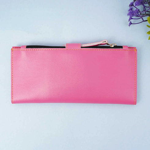 Personalised Women's Wallet With Charm - Pink